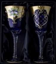   Декоративни кристални чаши за  вино 2 бр.