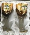 Декоративни кристални чаши за вино 2 бр.