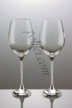   Декоративни кристални чаши за  вино