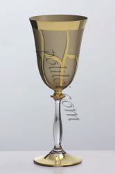 Кристални чаши за вино позлатени